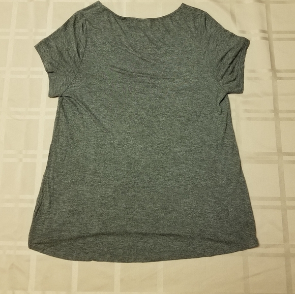 🎄Glitz charcoal short sleeved shirt with detailing - Picture 4 of 6